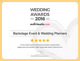Eventi e matrimoni Backstage Wedding Awards 2016
